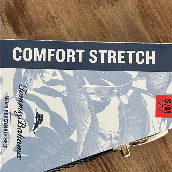 Tommy Bahama Black Braided Leather-Trim Belt with Silver Buckle - Picture 4 of 5